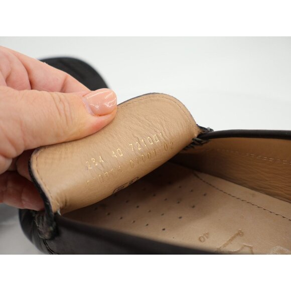 Ecco Men's Classic Moc Loafer Size 40 6 Driving Shoe Black Leather Slip On Comfy - Picture 10 of 11